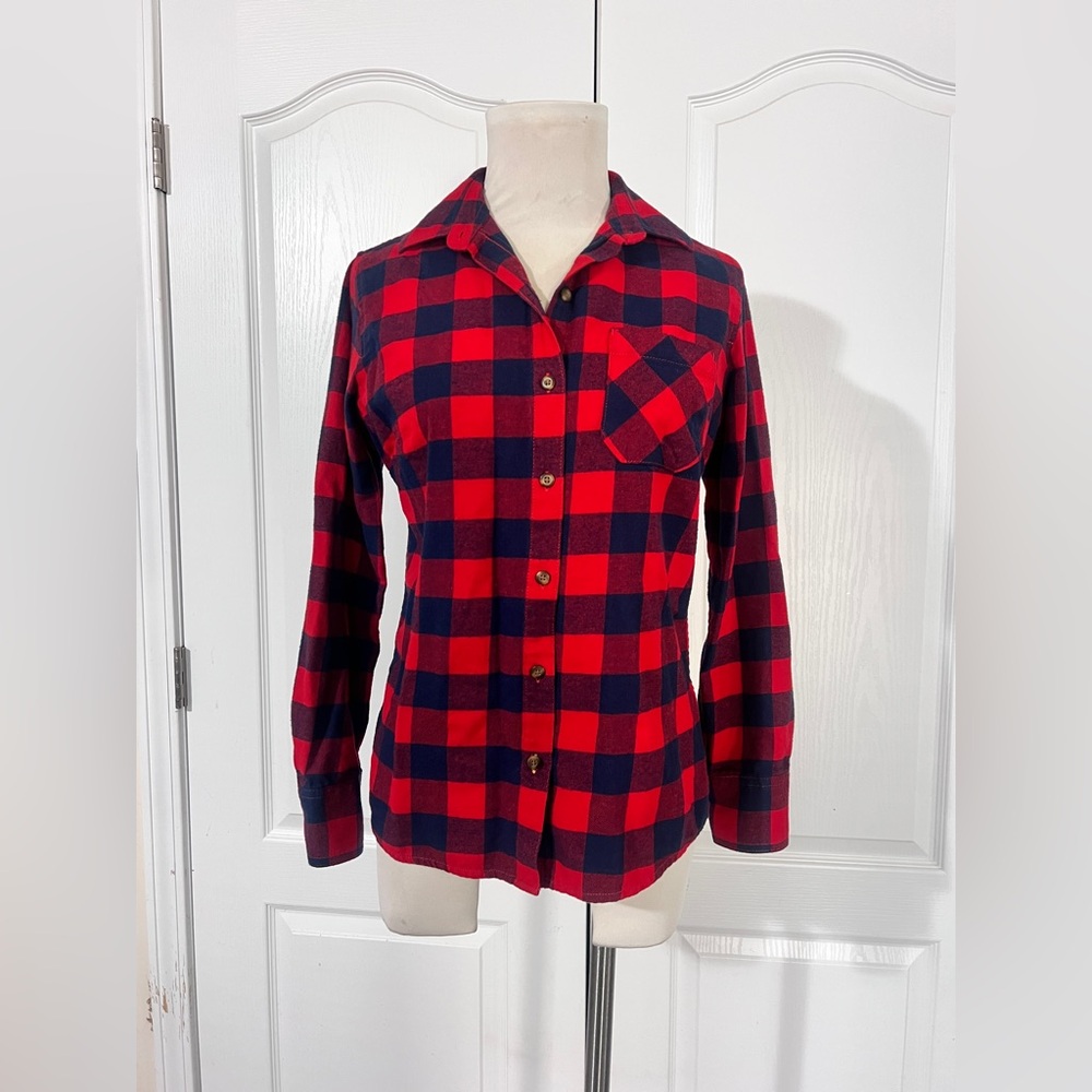 Field & Stream 100% Cotton Button Down Flannel - sz S‎